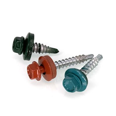 Color Painted Hex Head Metal to Metal Roofing Screws