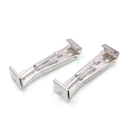 5 Inch Aluminum Hidden Rain Gutter Bracket with Pre-Inserted Screw, Gutter Hangers 